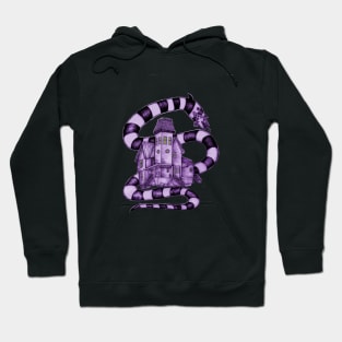 Beetlejuice House || Tim Burton Fan Art - White Background Hoodie